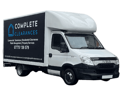 Complete Clearances branded Luton van